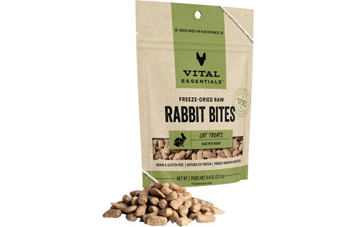 Vital Essentials FD Rabbit Bites  .9oz Cat Treat