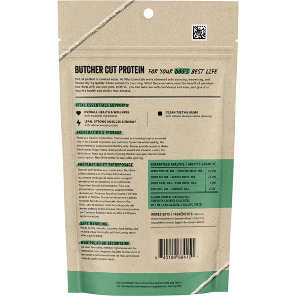 Vital Essentials FD Salmon Bites 2.5oz