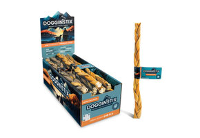 Dogginstix Braided Lamb Collagen 12"