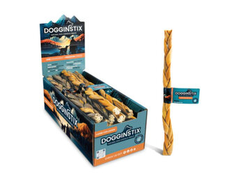Dogginstix Braided Lamb Collagen 12"