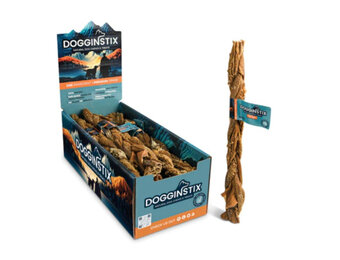 Dogginstix Braided Beef Tripe 12"