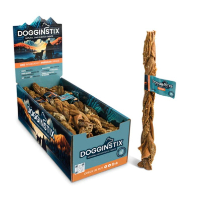 Dogginstix Braided Beef Tripe 12"