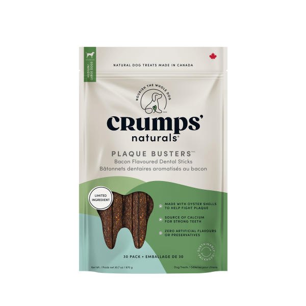 Crumps' Naturals Dog Plaque Busters Bacon 7" 870g