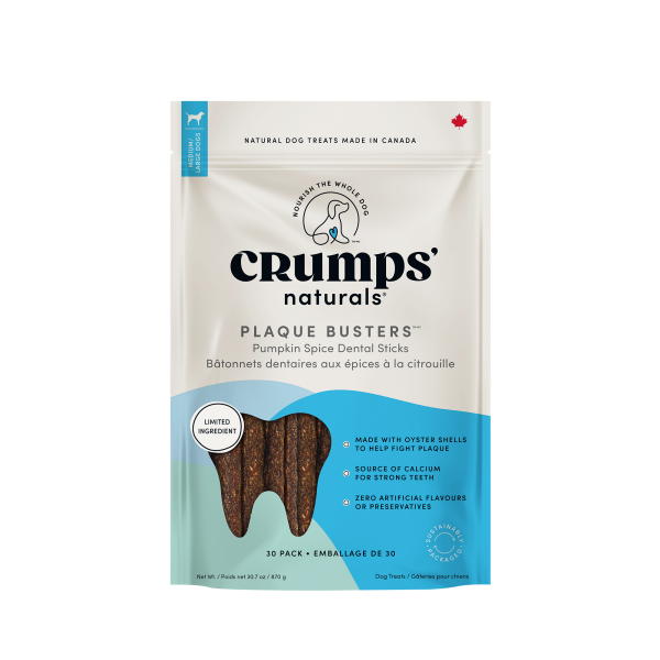 Crumps' Naturals Dog Plaque Busters Pumpkin 7" 870g