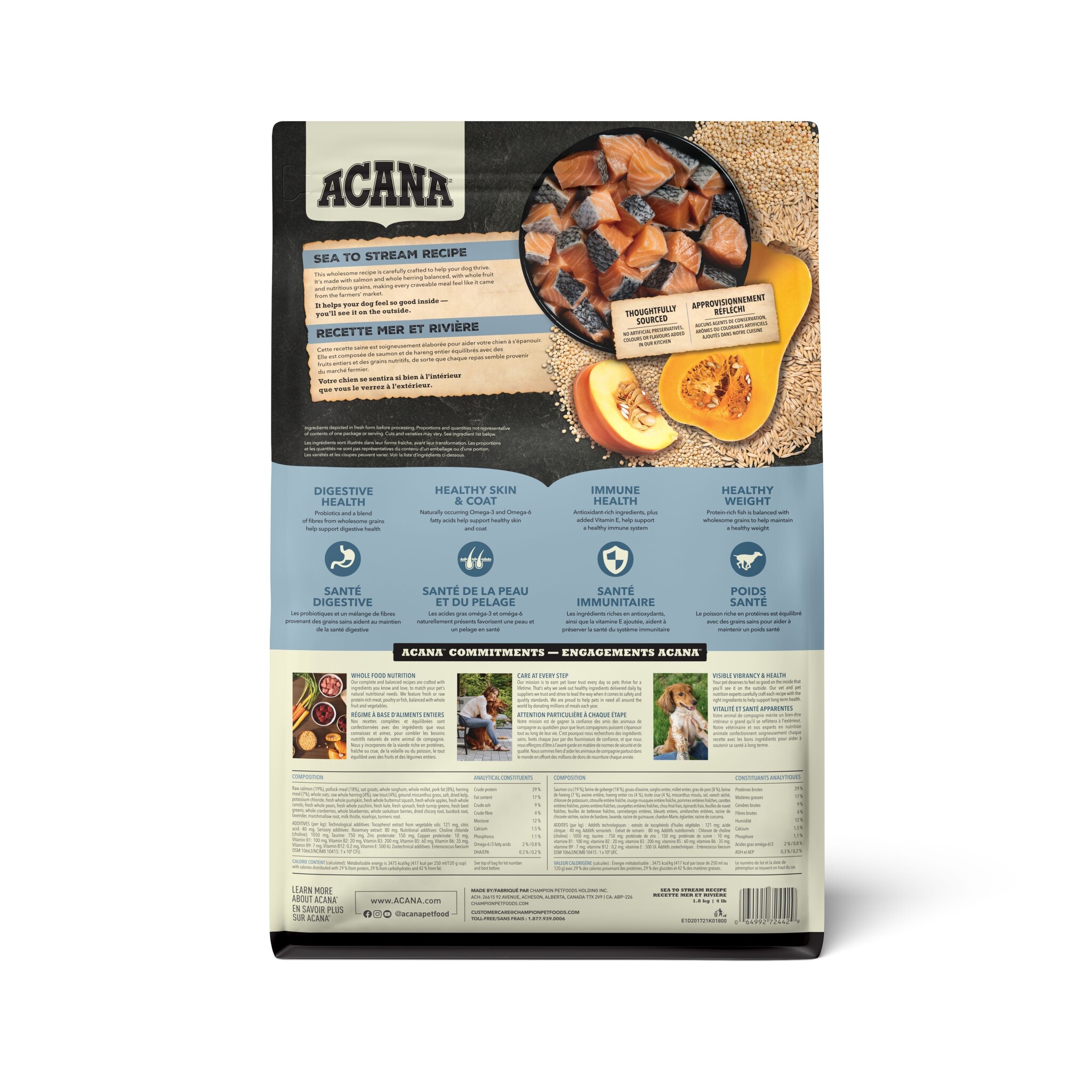 Acana Healthy Grains Sea To Stream Recipe 1.8kg