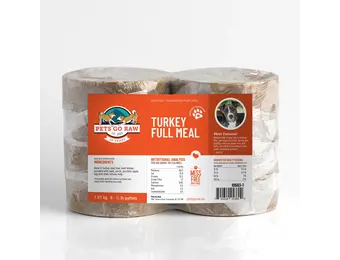 BULK Pets Go Raw Turkey Full Meal 24 lb