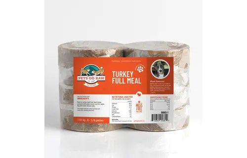 BULK Pets Go Raw Turkey Full Meal 24 lb