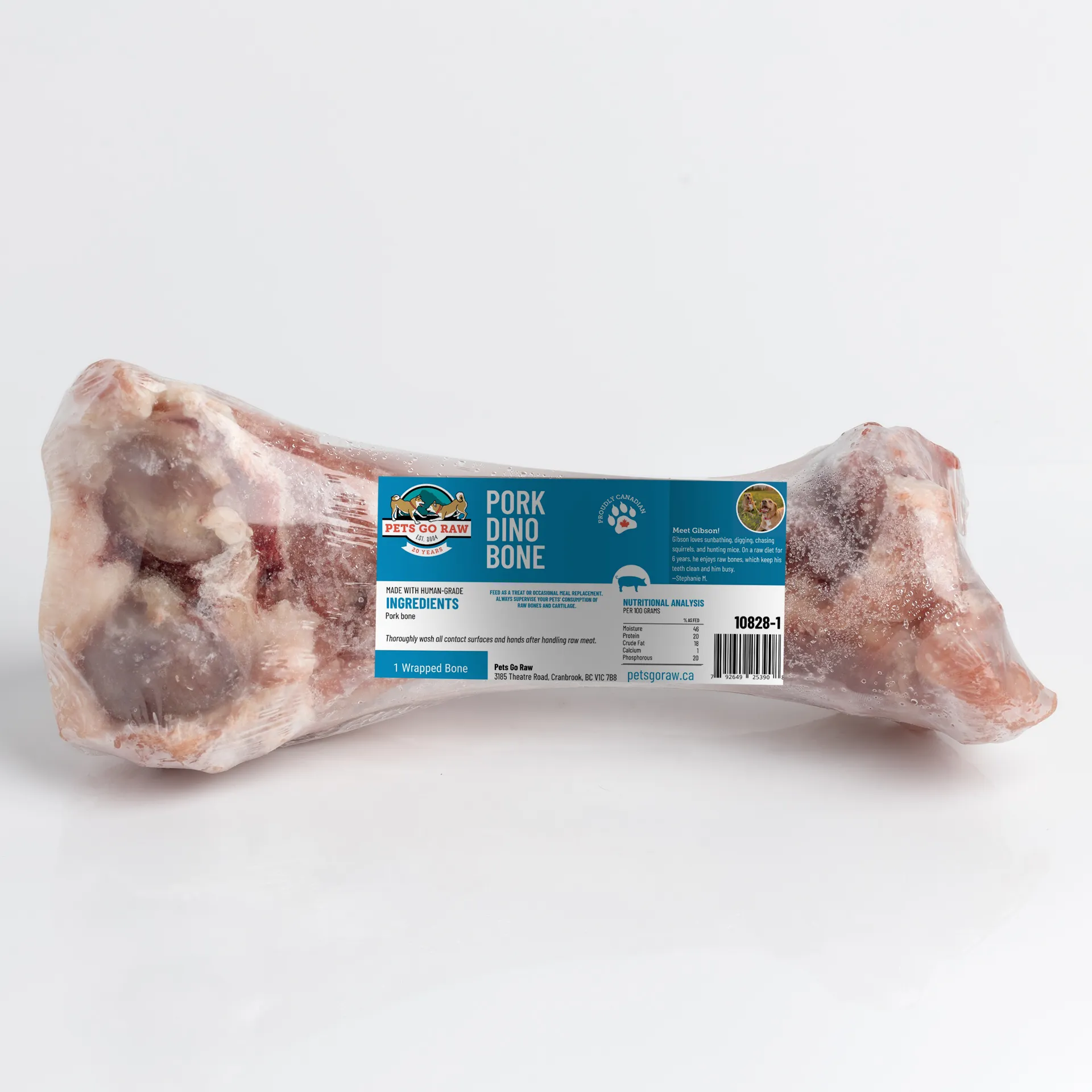 Pets Go Raw Pork Dino Bones