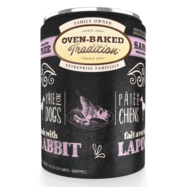#Oven-Baked Tradition Dog Rabbit Pate 12.5oz(12)