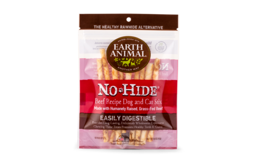 Earth Animal NoHide Chew Beef Stix 10pk