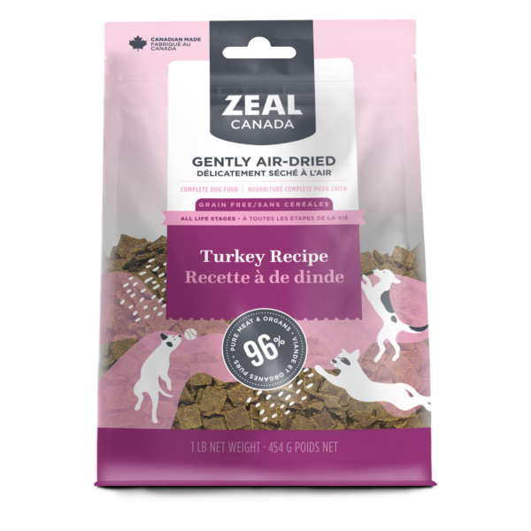 Zeal Canada GF Air-Dried Turkey Dog 454 g