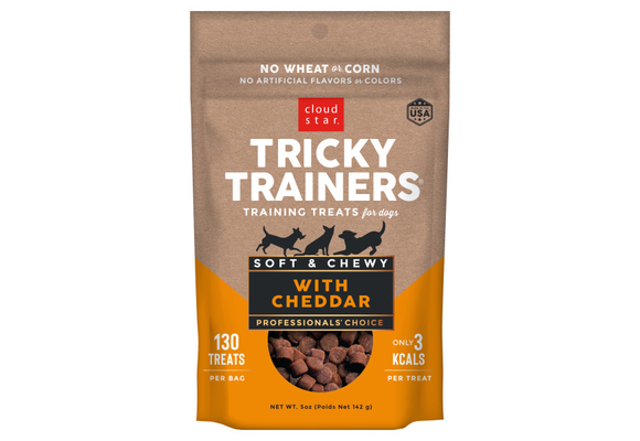 Cloud Star Tricky Trainers Chewy Cheddar Treat Dog 5 oz
