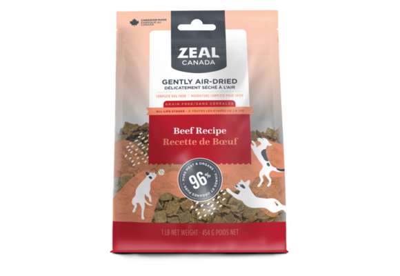 Zeal Canada GF Air-Dried Beef Dog 454 g