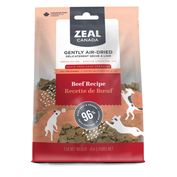 Zeal Canada GF Air-Dried Beef Dog 454 g