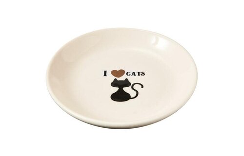 I Love Cats Saucer 5"  Cat