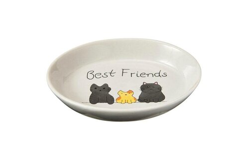 Best Friends Oval Dish 6"  Cat
