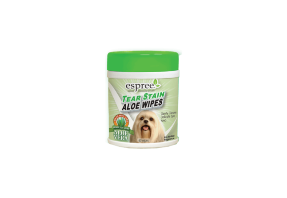 Espree Tear Stain Aloe Wipes 60 ct
