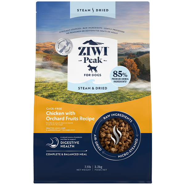 ZIWI Peak Dog Steam-Dried Chicken w/Orchard Fruits 3.2 kg