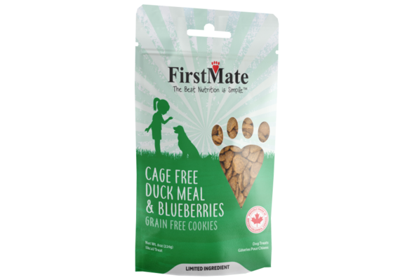 FirstMate Dog LID GF Treat Duck & Blueberries 226g