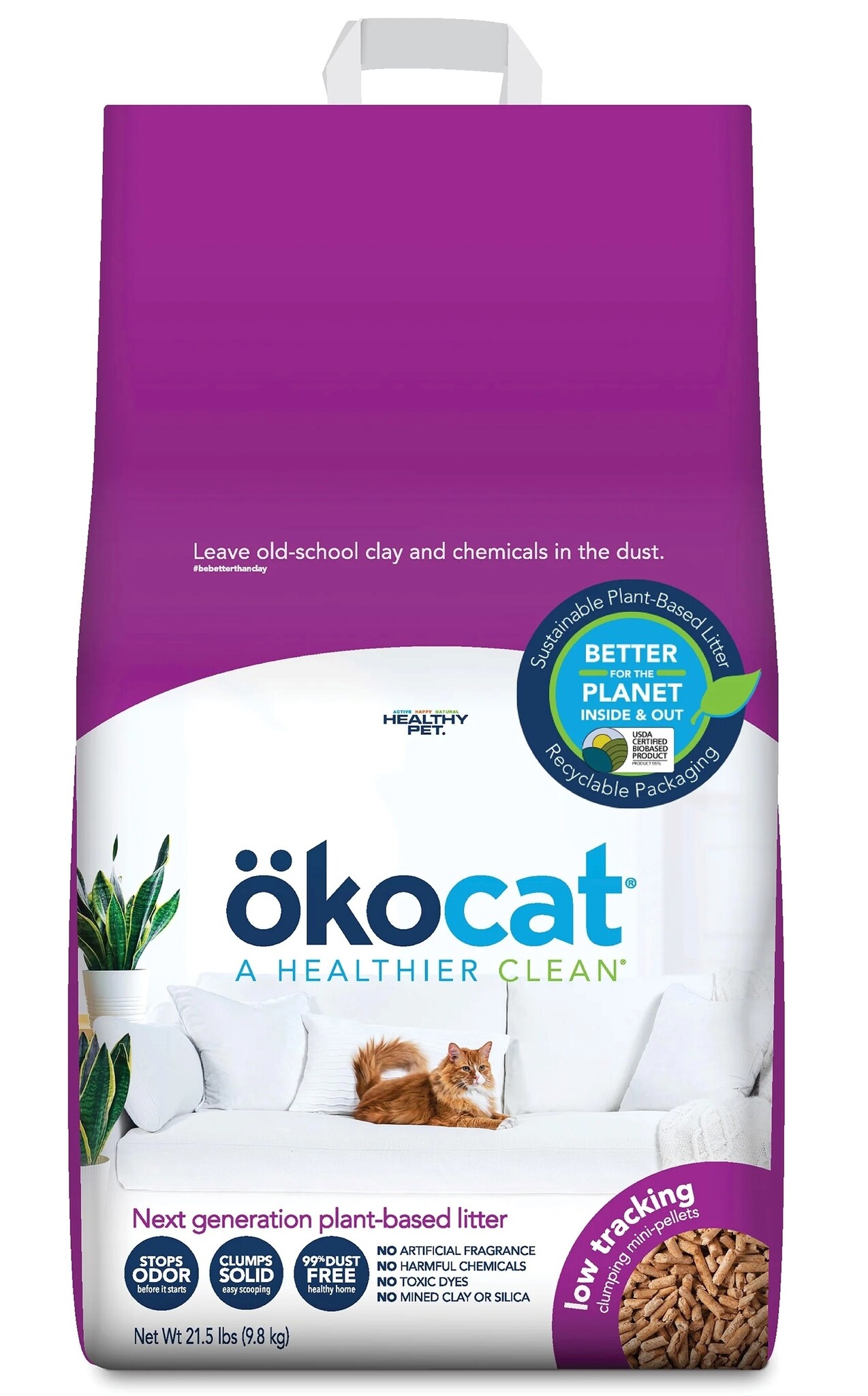 Okocat Low Trackings Mini-Pellets 9.8kg