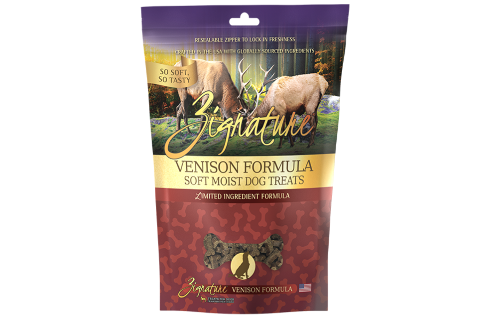 Zignature Soft Dog Treats Venison  113g