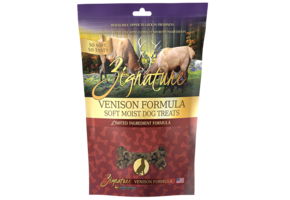 Zignature Hearts Soft Dog Treats Venison 113g