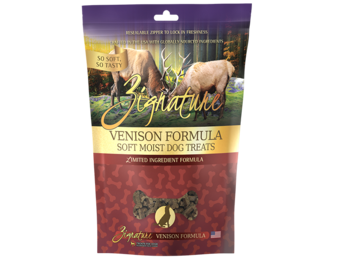 Zignature Hearts Soft Dog Treats Venison  113g