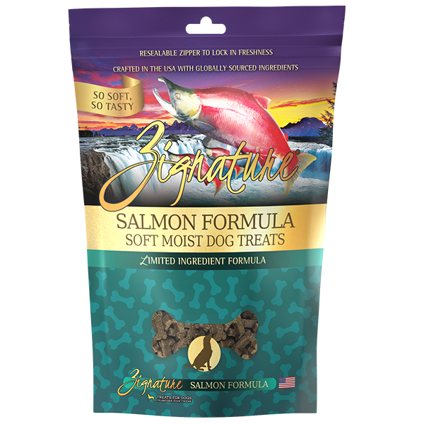 Zignature Hearts Soft Dog Treats Salmon  113g