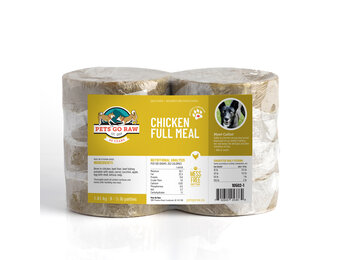 Pets Go Raw Chicken Full Meal 8-1/2 lb Pkg