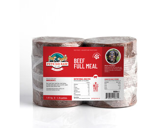 BULK Pets Go Raw Beef Full Meal 24 lb