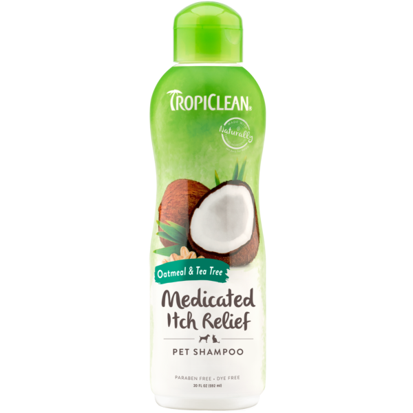 TropiClean Medicated Shampoo Oatmeal & Tea Tree 20 oz