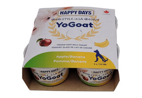 Happy Days Frozen Yo-Goat Banana Apple 4x110ML