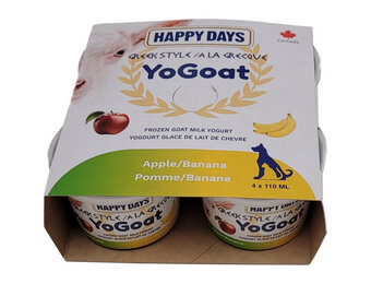 Happy Days Frozen Yo-Goat Banana Apple 4x110ML