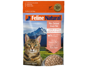 Feline Natural Cat Freeze-Dried Lamb & King Salmon 320 g