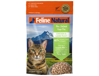 Feline Natural Cat Freeze-Dried Chicken & Lamb 320 g