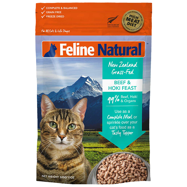 Feline Natural Cat Freeze-Dried Beef & Hoki 320 g