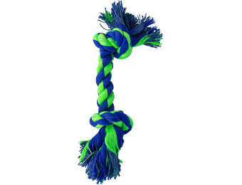 Knotty & Nice Bone Two Blue & Green 8"
