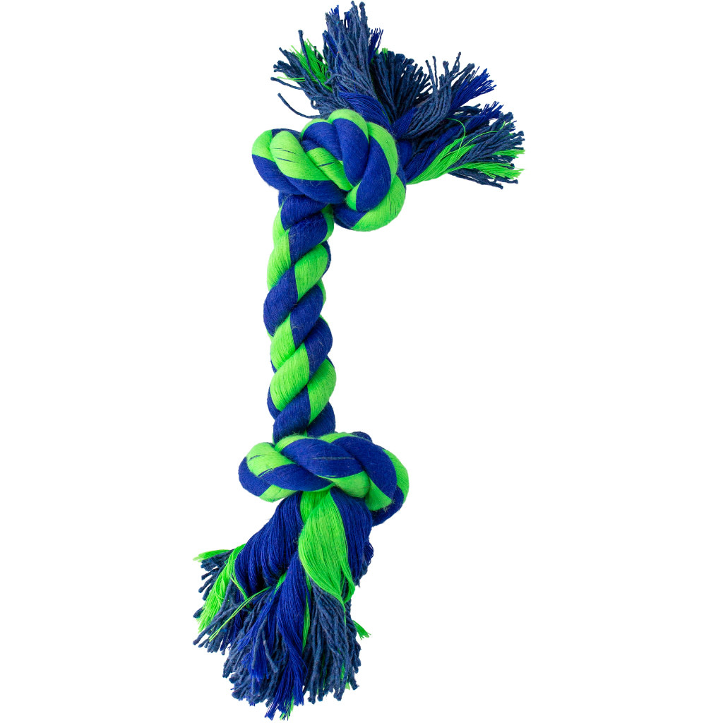 Knotty & Nice Bone Two Blue & Green 8"