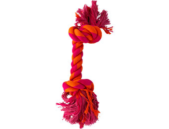 Knotty & Nice Bone Two Pink & Orange 12"