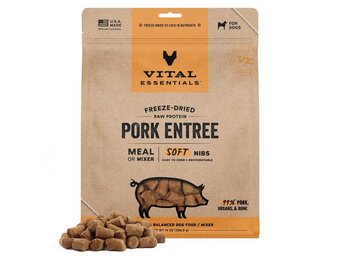 Vital Essentials FD Raw Pork Entree & Mixer Soft Nibs Dog 14oz