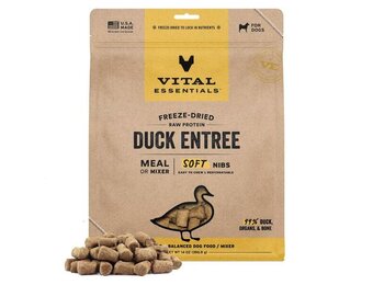 Vital Essentials FD Raw Duck Entree & Mixer Soft Nibs Dog 14oz