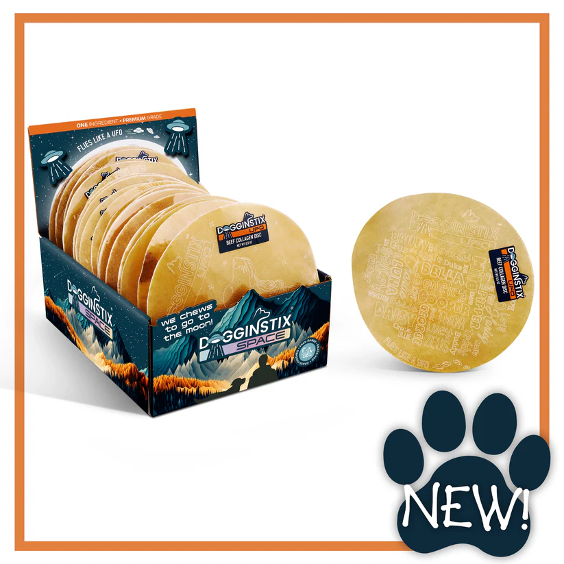 DOGGINSTIX Beef Collagen UFO