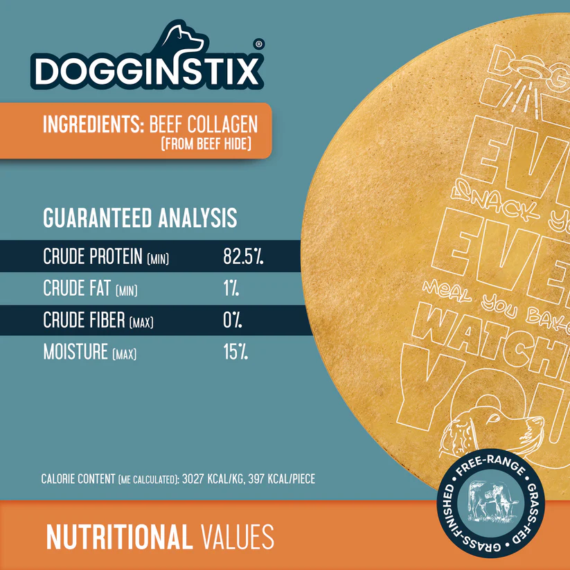 DOGGINSTIX Beef Collagen UFO