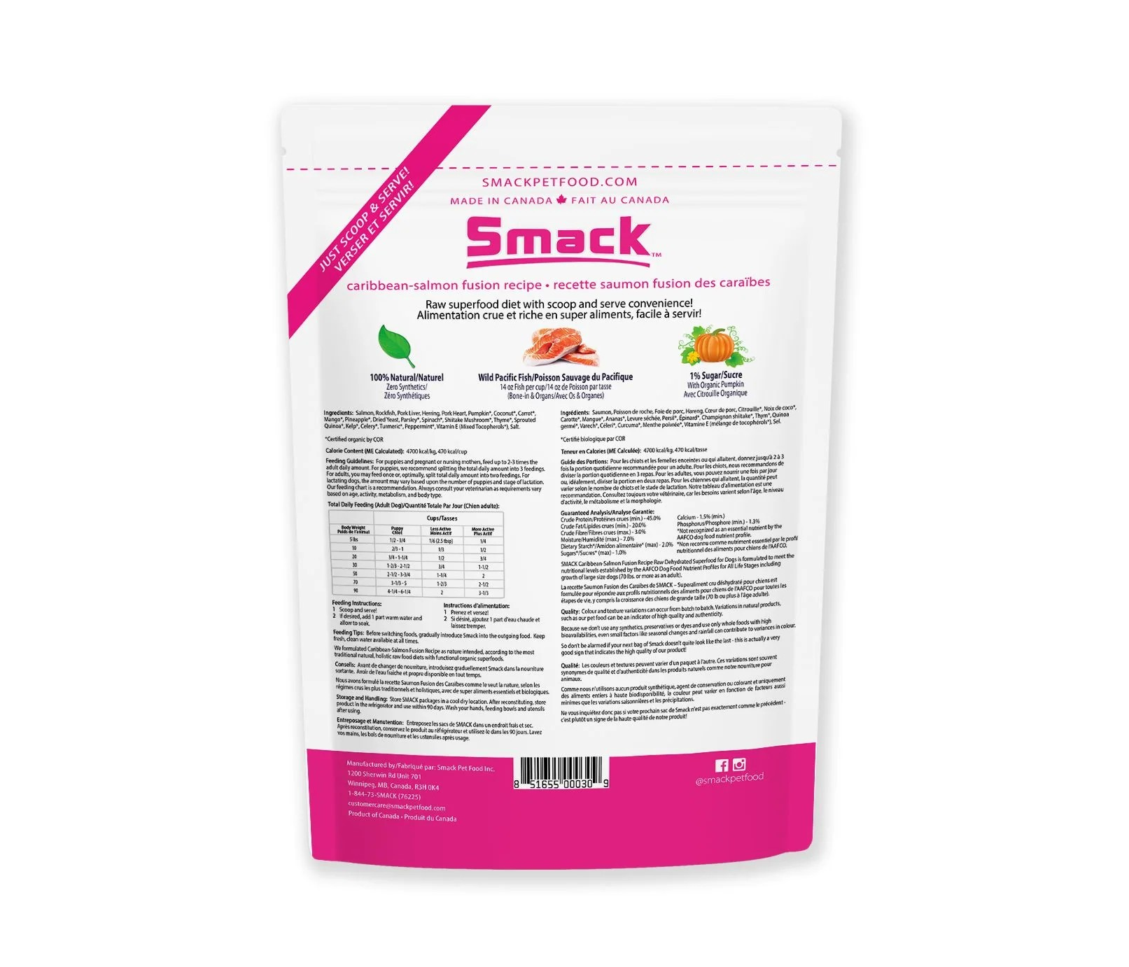 SMACK Dog - Carribean Salmon 2.5kg