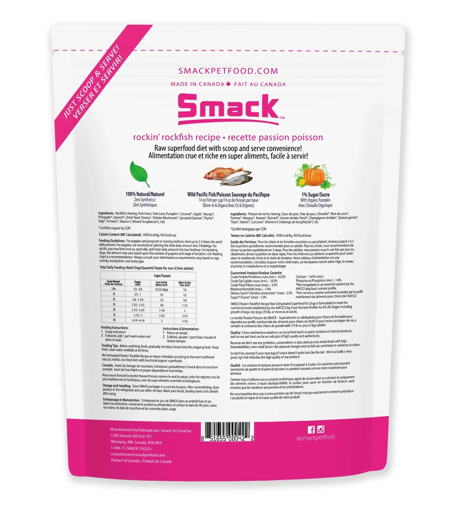 SMACK Dog - Rockfish 2.5kg