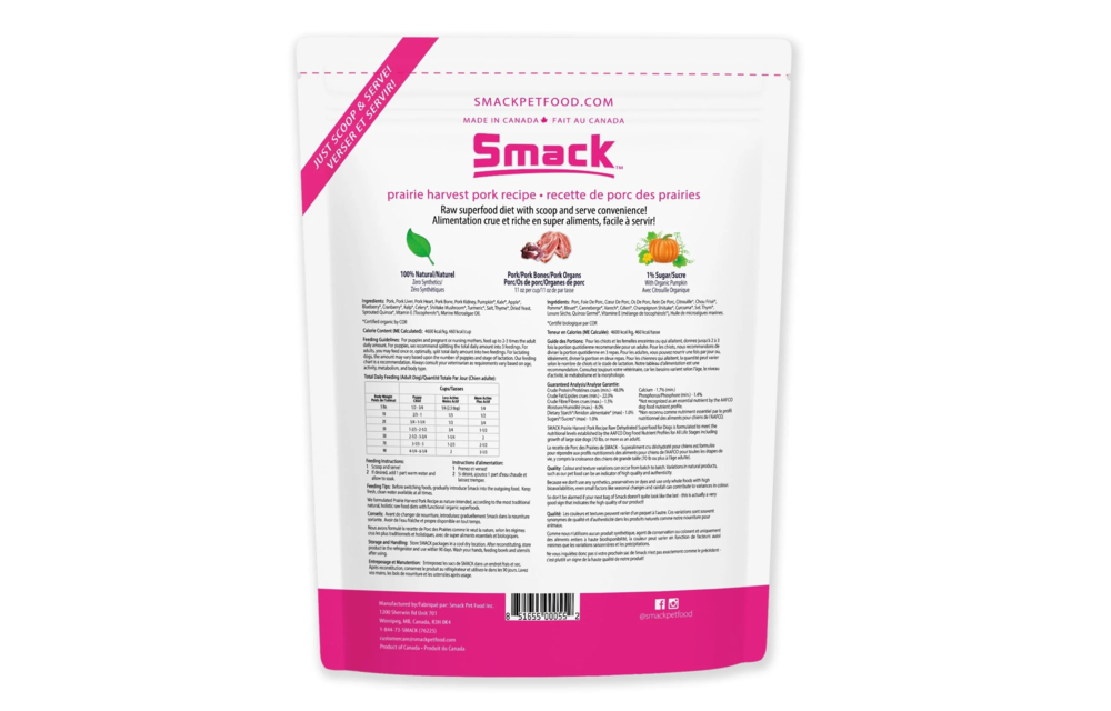 SMACK Dog - Prairie Pork 250g