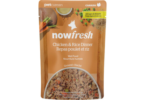 Now Dog Ground Chicken & Rice Dinner 2.8oz