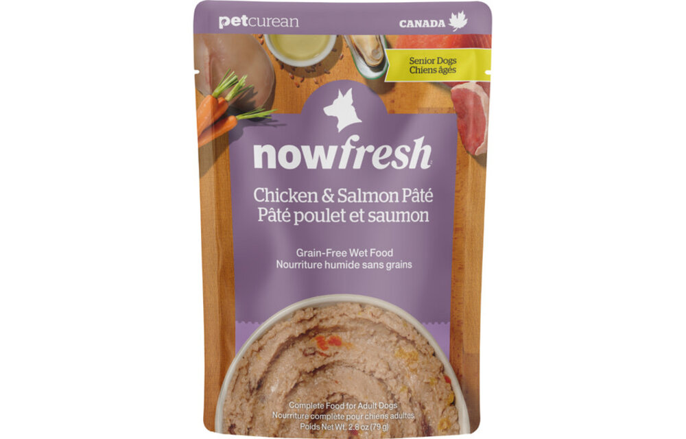 Now Dog GF Senior Chicken & Salmon Pate 2.8oz