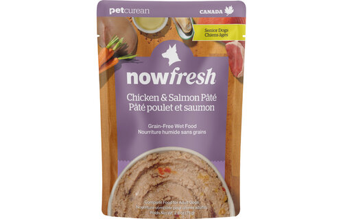 Now Dog GF Senior Chicken & Salmon Pate 2.8oz