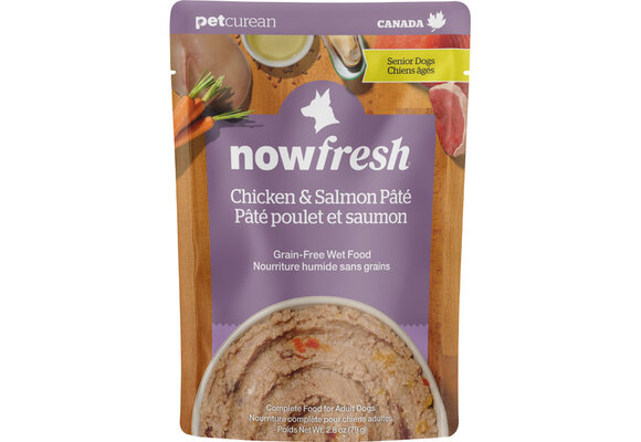 Now Dog GF Senior Chicken & Salmon Pate 2.8oz